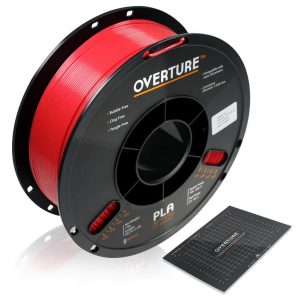 OVERTURE PLA Silk 1kg 1.75mm Ruby Red