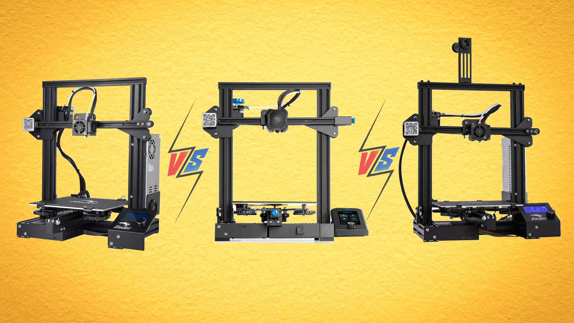Creality Ender 3 VS Ender 3 Pro VS Ender 3 V2
