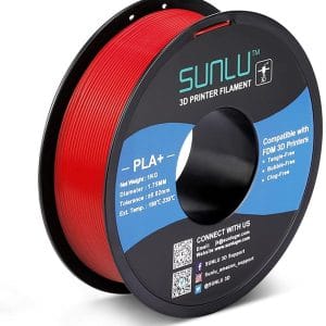 SUNLU PLA+ 1kg 1.75mm Red