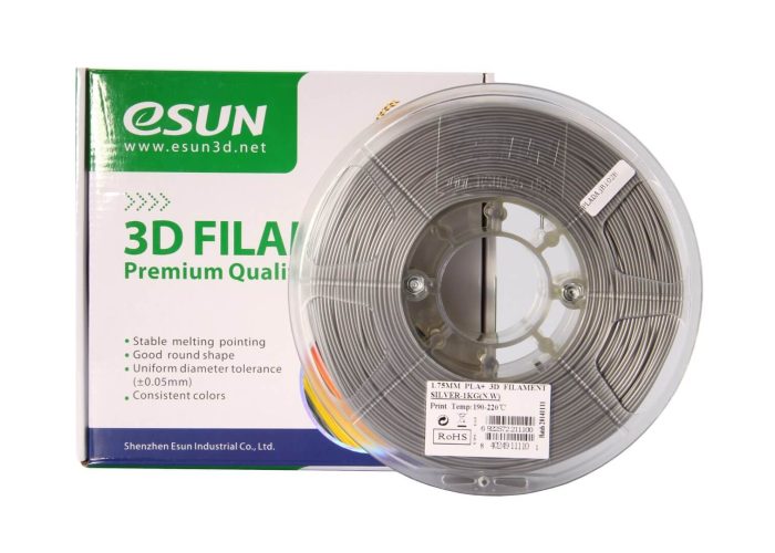 eSUN PLA+ 1kg 1.75mm Silver
