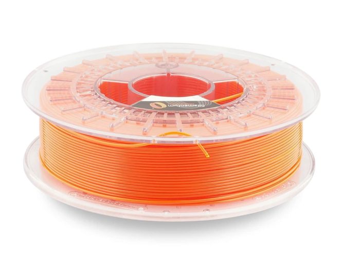 Fillamentum CPE HG100 0.75kg 1.75mm Neon Orange Transparent