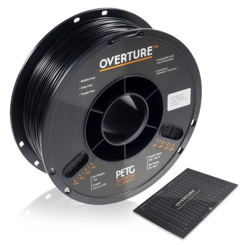 OVERTURE PETG 1kg 1.75mm Black