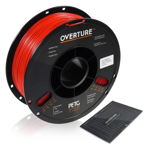 OVERTURE PETG 1kg 1.75mm Red