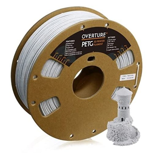 OVERTURE PETG 1kg 1.75mm Rock White