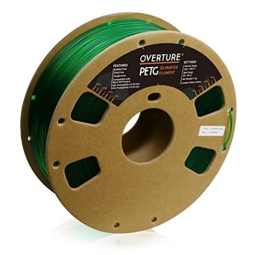 OVERTURE PETG 1kg 1.75mm Transparent Green