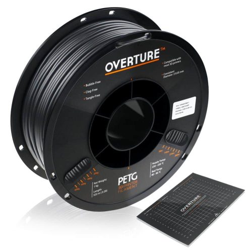 OVERTURE PETG 1kg 2.85mm Black