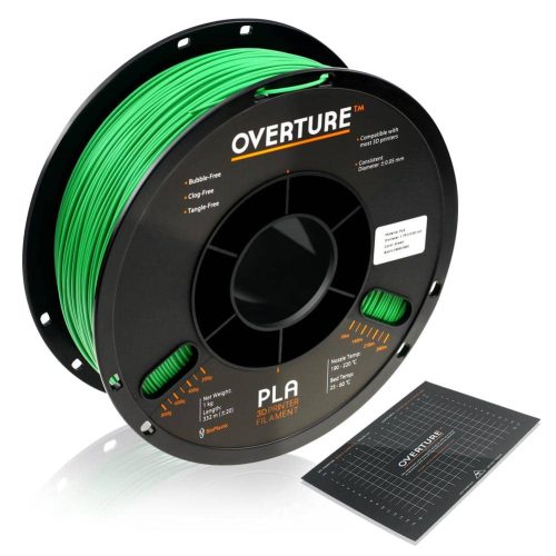 OVERTURE PLA 1kg 1.75mm Green