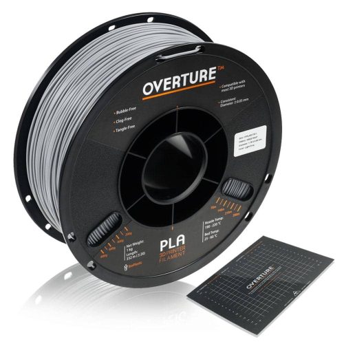 OVERTURE PLA 1kg 2.85mm Light Gray