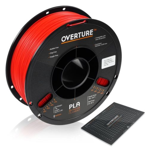 OVERTURE PLA 1kg 1.75mm Red
