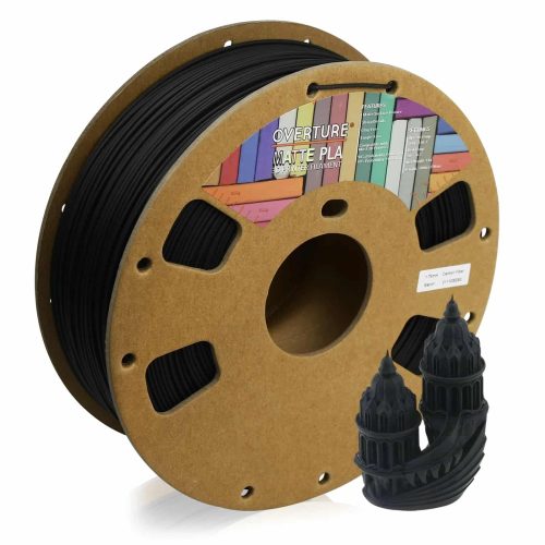 OVERTURE PLA Carbon Fiber 1kg 1.75mm Black