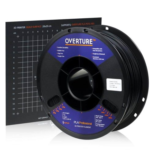 OVERTURE PLA Professional 1kg 2.85mm Black