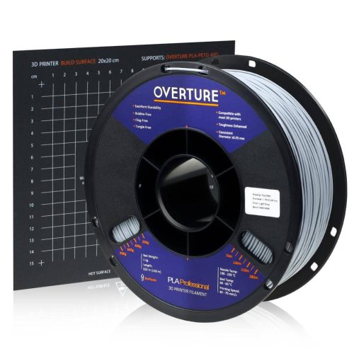 OVERTURE PLA Professional 1kg 2.85mm Light Gray