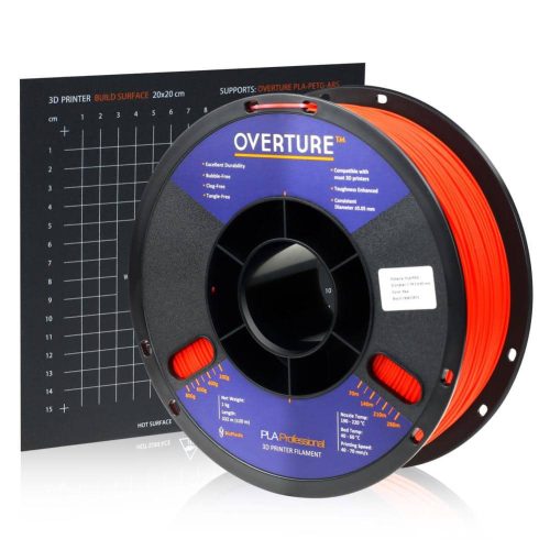 OVERTURE PLA Professional 1kg 1.75mm Red