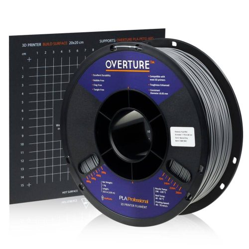 OVERTURE PLA Professional 1kg 1.75mm Space Gray