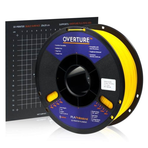 OVERTURE PLA Professional 1kg 2.85mm Yellow