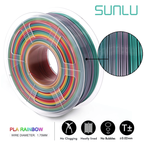 SUNLU PLA 1kg 1.75mm Rainbow