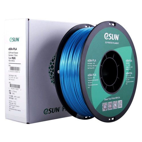 eSUN PLA eSilk 1kg 1.75mm Cyan