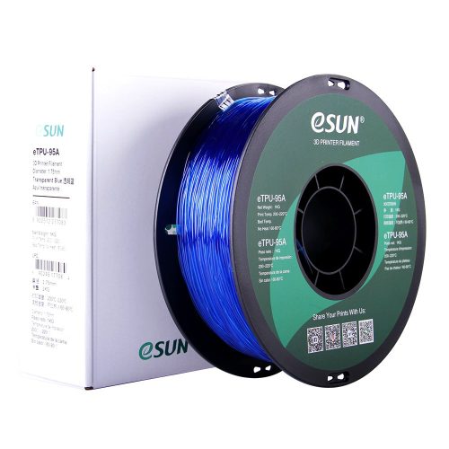 eSUN TPU 95A 1kg 1.75mm Transparent Blue