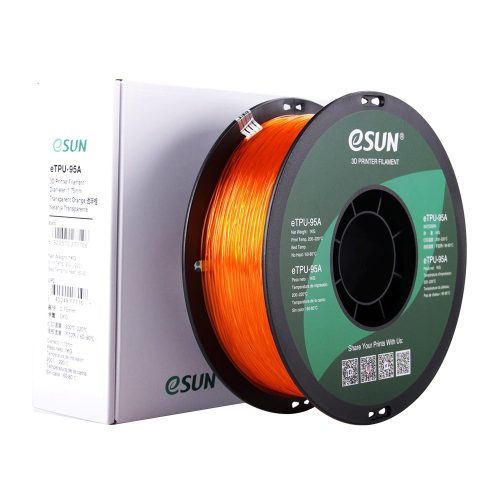 eSUN TPU 95A 1kg 1.75mm Transparent Orange