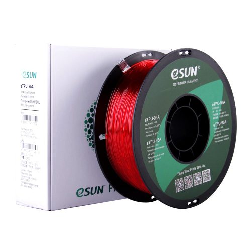 eSUN TPU 95A 1kg 1.75mm Transparent Red