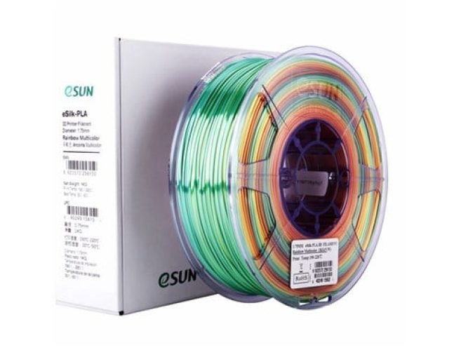 eSUN PLA eSilk 1kg 1.75mm Rainbow Multicolor