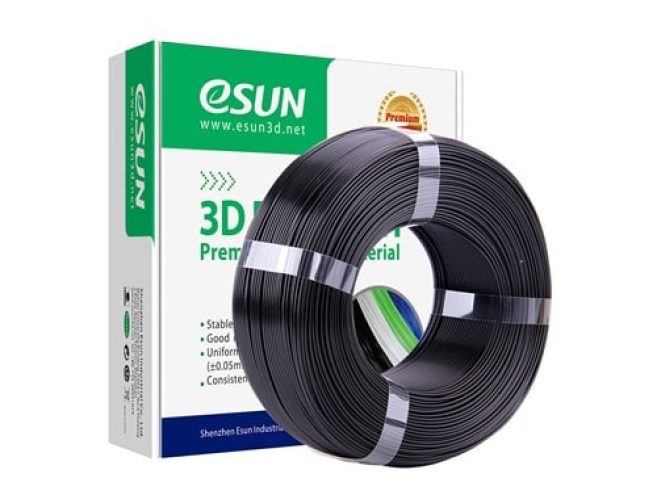 eSUN Re-filament PLA+ 1kg 1.75mm Black