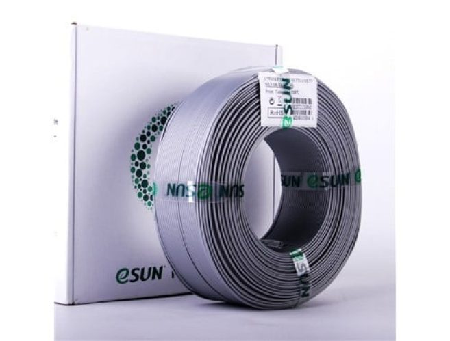 eSUN Re-filament PLA+ 1kg 1.75mm Silver